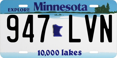 MN license plate 947LVN