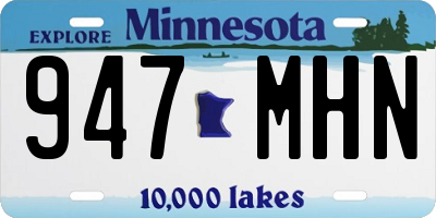MN license plate 947MHN