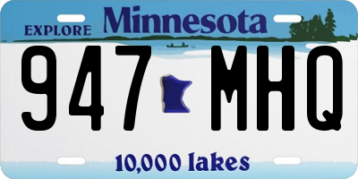 MN license plate 947MHQ