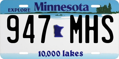 MN license plate 947MHS