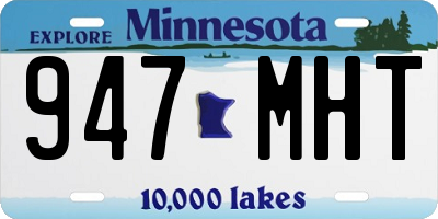 MN license plate 947MHT
