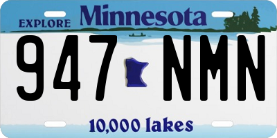MN license plate 947NMN