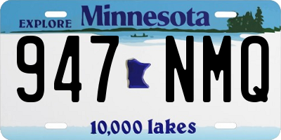 MN license plate 947NMQ