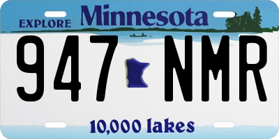 MN license plate 947NMR