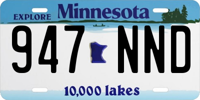 MN license plate 947NND