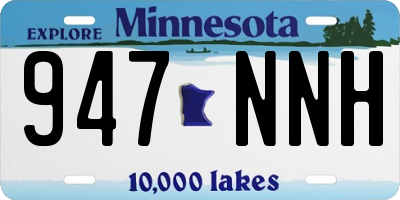 MN license plate 947NNH