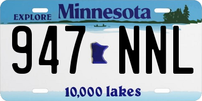 MN license plate 947NNL