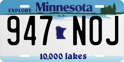 MN license plate 947NOJ