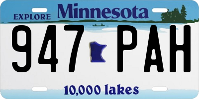 MN license plate 947PAH