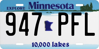 MN license plate 947PFL