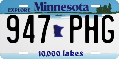 MN license plate 947PHG