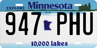 MN license plate 947PHU