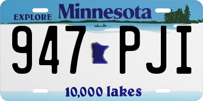 MN license plate 947PJI