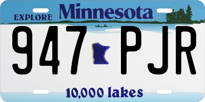MN license plate 947PJR
