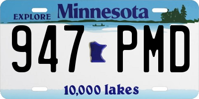 MN license plate 947PMD