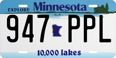 MN license plate 947PPL