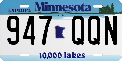 MN license plate 947QQN
