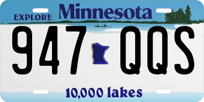 MN license plate 947QQS
