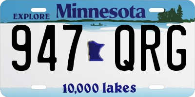 MN license plate 947QRG