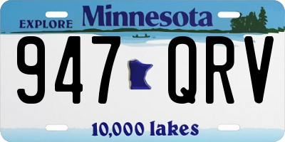 MN license plate 947QRV