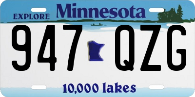 MN license plate 947QZG