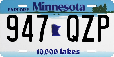 MN license plate 947QZP