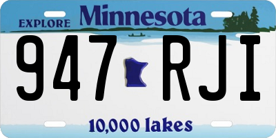 MN license plate 947RJI