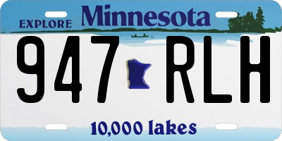 MN license plate 947RLH