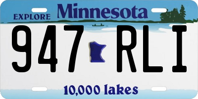 MN license plate 947RLI