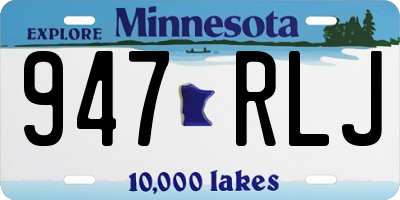 MN license plate 947RLJ
