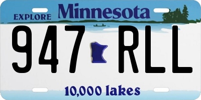 MN license plate 947RLL