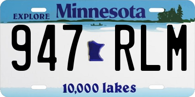 MN license plate 947RLM