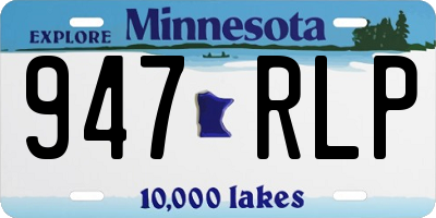 MN license plate 947RLP