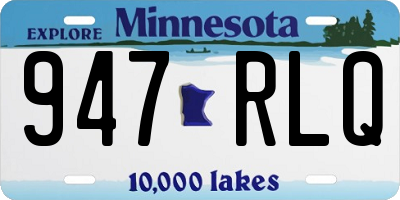 MN license plate 947RLQ