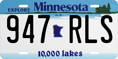 MN license plate 947RLS