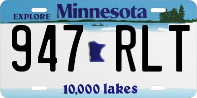 MN license plate 947RLT