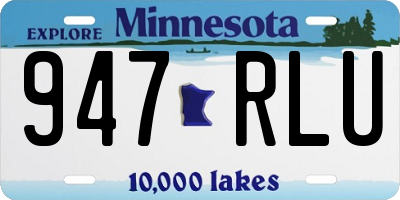 MN license plate 947RLU