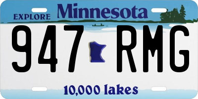 MN license plate 947RMG