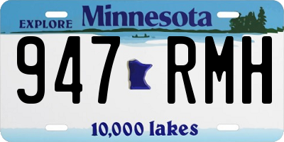 MN license plate 947RMH
