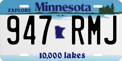 MN license plate 947RMJ