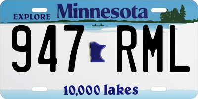 MN license plate 947RML
