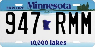 MN license plate 947RMM