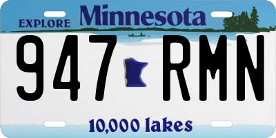 MN license plate 947RMN