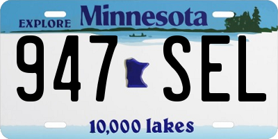 MN license plate 947SEL