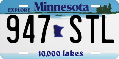 MN license plate 947STL