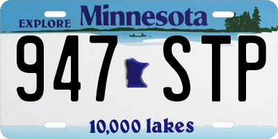 MN license plate 947STP