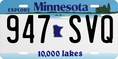 MN license plate 947SVQ