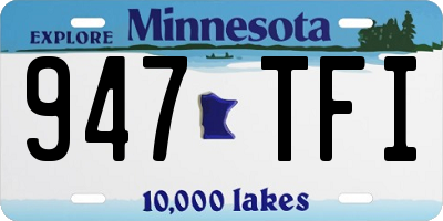 MN license plate 947TFI