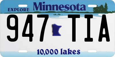 MN license plate 947TIA