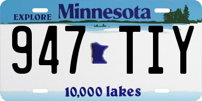 MN license plate 947TIY